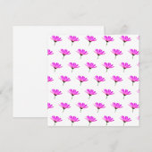 Roze Madeliefje Menu (Voorkant / Achterkant)