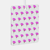 Roze Madeliefje  Metalen Ornament (Voorkant Rechts)