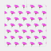 Roze Madeliefje  Metalen Ornament (Achterkant)