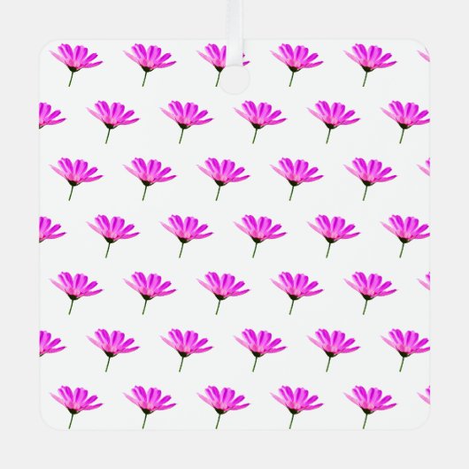 Roze Madeliefje  Metalen Ornament (Voorkant)