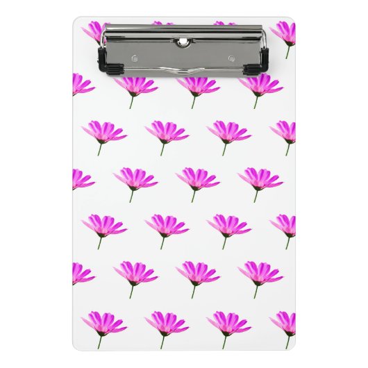 Roze Madeliefje Mini Klembord (Voorkant)