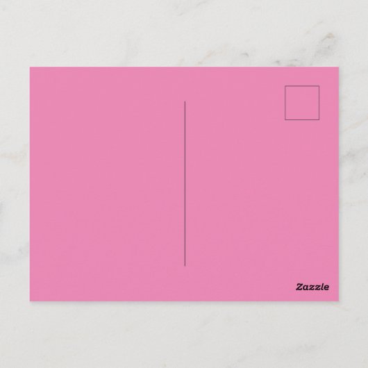 Roze Madeliefje Moederdag Briefkaart (Achterkant)