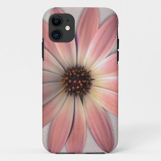 Roze Madeliefje - Nertsleer Textuur Afbeelding Ach Case-Mate iPhone Case (Achterkant)