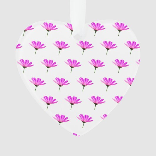 Roze Madeliefje Ornament (voorkant)