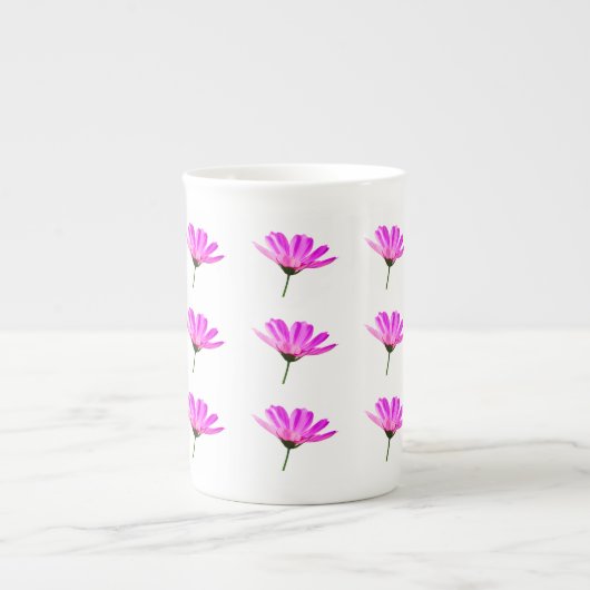 Roze Madeliefje Porselein Kop (Voorkant)