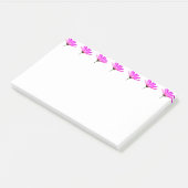 Roze Madeliefje Post-it® Notes (Schuin)