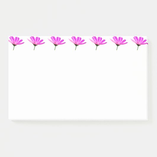 Roze Madeliefje Post-it® Notes (Voorkant)