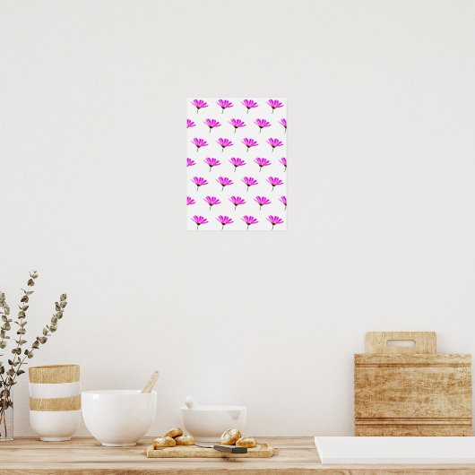 Roze Madeliefje  Poster (Keuken)