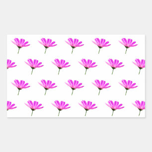 Roze Madeliefje   Rechthoekige Sticker