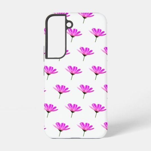Roze Madeliefje  Samsung Galaxy Hoesje (Achterkant)
