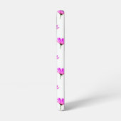 Roze Madeliefje  Samsung Galaxy Hoesje (Linkerkant)