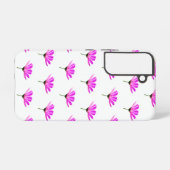 Roze Madeliefje  Samsung Galaxy Hoesje (Achterkant horizontaal)