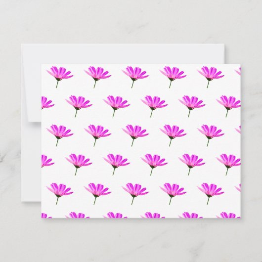 Roze Madeliefje Save The Date (Voorkant)