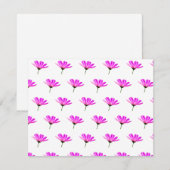 Roze Madeliefje Save The Date (Voorkant / Achterkant)