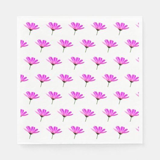 Roze Madeliefje  Servet (Voorkant)