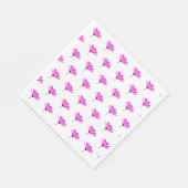 Roze Madeliefje  Servet (Hoek)