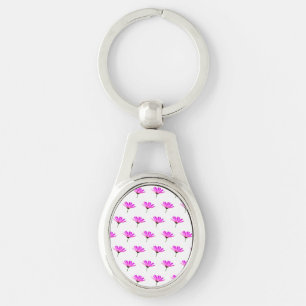 Roze Madeliefje Sleutelhanger
