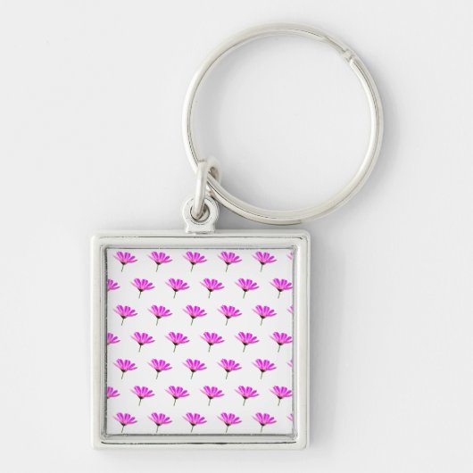Roze Madeliefje Sleutelhanger (Voorkant)