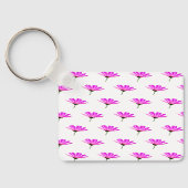 Roze Madeliefje Sleutelhanger (Achterkant)