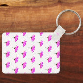 Roze Madeliefje Sleutelhanger (Voorkant)