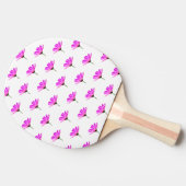 Roze Madeliefje   Tafeltennisbatje (Zijkant)