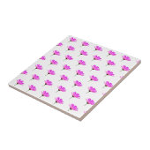Roze Madeliefje Tegeltje (Zijkant)