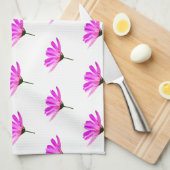Roze Madeliefje Theedoek (Quarter Fold)