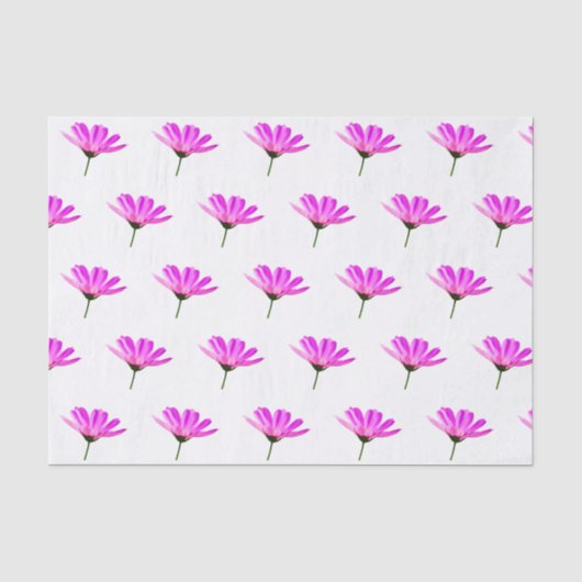 Roze Madeliefje Tissuepapier (Voorkant)