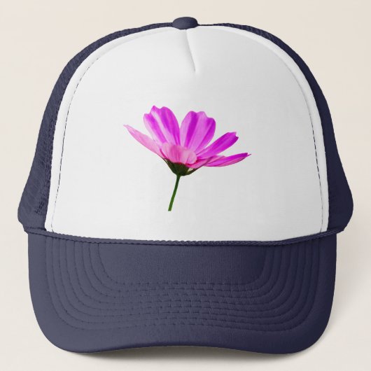 Roze Madeliefje Trucker Pet (Voorkant)