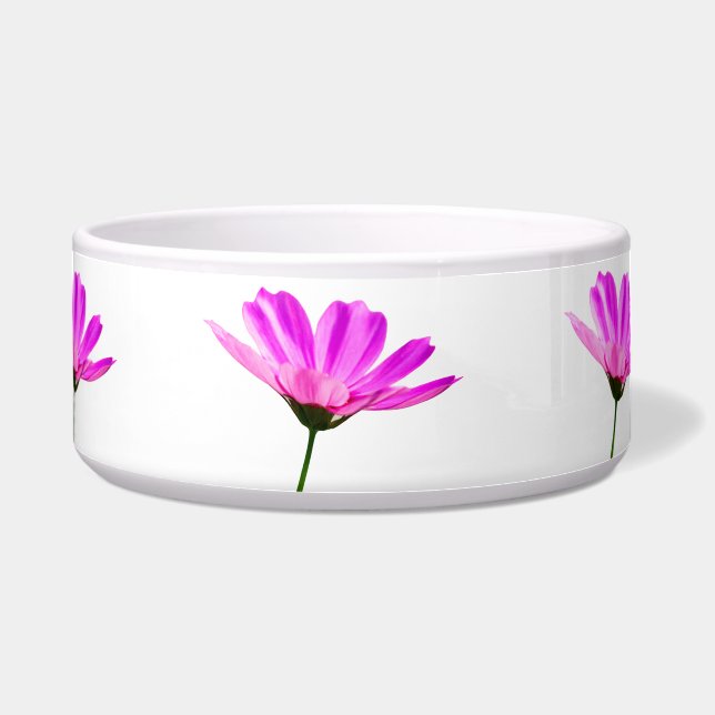Roze Madeliefje  Voerbakje (Voorkant)