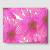 Roze Madeliefjes Bloem Madeliefje Elegant Chique T Gastenboek (Achterkant)