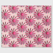 Roze Madeliefjes Bloem Speld Lente Zomer Tuin Brui Cadeaupapier (Vlak)