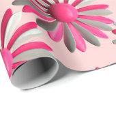 Roze Madeliefjes Bloem Speld Lente Zomer Tuin Brui Cadeaupapier (Rol Hoek)