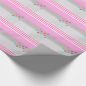 Roze Madeliefjes Bloemen Cadeaupapier (Hoek)