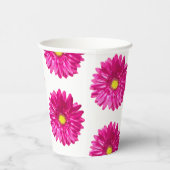 Roze Madeliefjes Bloemen Papieren Bekers (Rechts)