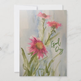 Roze Madeliefjes Briefkaart