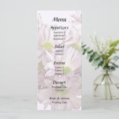Roze Madeliefjes Chrysant Moederhart Menu (Staand voorkant)