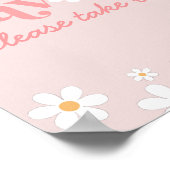 Roze Madeliefjes Favorieten Poster (Hoek)