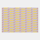 Roze madeliefjes in een vaas verpakken papier plat inpakpapier vel (Voorkant 3)