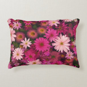Roze Madeliefjes Tuin - Fel Bloemendecor Accent Kussen