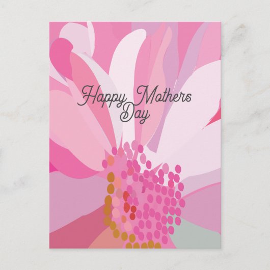 Roze madeliefjesbloem Moederdag Briefkaart (Voorkant)