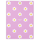Roze Madeliefjesketting Klembord (Achterkant)