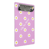 Roze Madeliefjesketting Mini Klembord (Schuin)