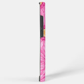 Roze madeliefjespatroon - groot samsung galaxy hoesje (Rechterkant)