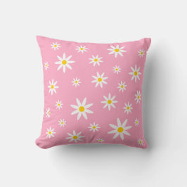 Roze Madeliefkussen Kussen