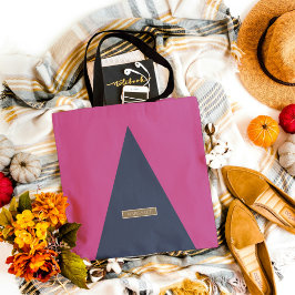 Roze Magenda Blue Classic Modern Minimal canvas ta Tote Bag