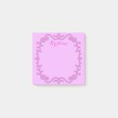 Roze magenta Baroque Antiek Lijst, op maat gemaakt Post-it® Notes (Voorkant)