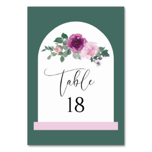 Roze Magenta Bloem Wit Boog Kaart