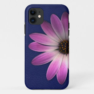 Roze magenta Daisy op Royal Blue Print Case-Mate iPhone Case
