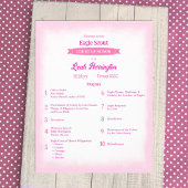 Roze & Magenta Eagle Erehofprogramma Flyer